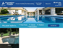 Tablet Screenshot of premierpoolsofcentralfl.com